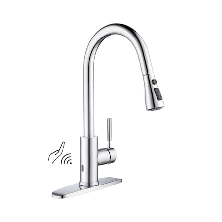 Kibi Single Handle Pull Down Kitchen Faucet With Touch Sensor F102CH-S